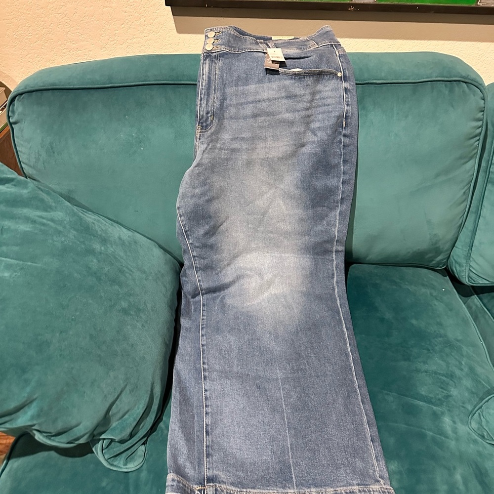 Lane Bryant Light Blue Wide Leg Jeans